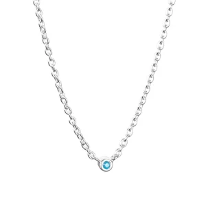 Efva Attling “Micro Blink Necklace -Blue Topaz”- Halsband