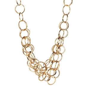 Efva Attling “Messy Rings Collier 18 k Pläterat silver” Halsband