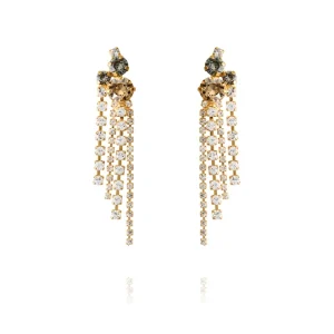 Caroline Svedbom “Amy Earrings Gold / Black Golden Combo” – Örhängen