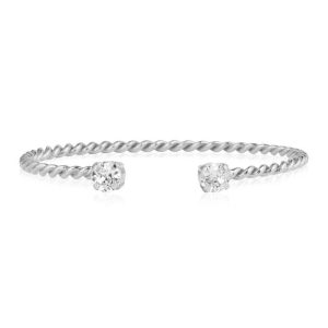 Armband “MINI TWISTED BRACELET RHODIUM CHRYSTAL” -Caroline Svedbom