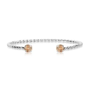 Armband “Mini Twisted Bracelet Rhodium / Golden Shadow” – Caroline Svedbom