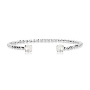 Armband “Mini Twisted Bracelet Rhodium / Pearl” – Caroline Svedbom