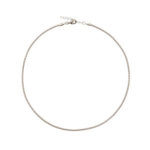 Caroline Svedbom “Petite Rope Necklace Rhodium” – Halsband