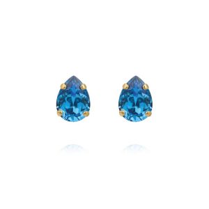 Caroline Svedbom “Amelia Stud Earrings Gold / Recreated Ice Blue” – Örhängen
