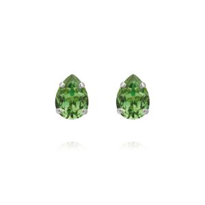Caroline Svedbom “Amelia Stud Earrings Rhodium / Recreated Peridot” – Örhängen