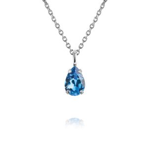 Caroline Svedbom ” Amelia Necklace Rhodium / Recreated Iceblue” – Halsband