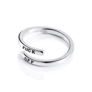 Efva Attling “Fuck Off With A Twist” Ring
