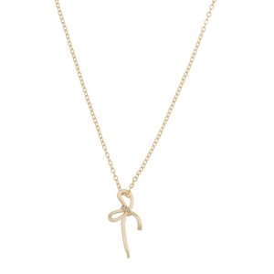 Snö of Sweden “Ribbon Small Pendant Necklace Guld” Halsband