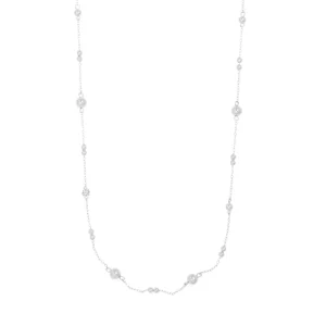 Snö Of Sweden “Bennet Crystal Chain 80 cm Necklace Silver” – Halsband
