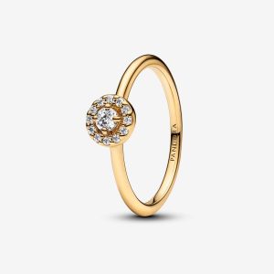 Pandora “Skimrande Halo Guld” – Ring