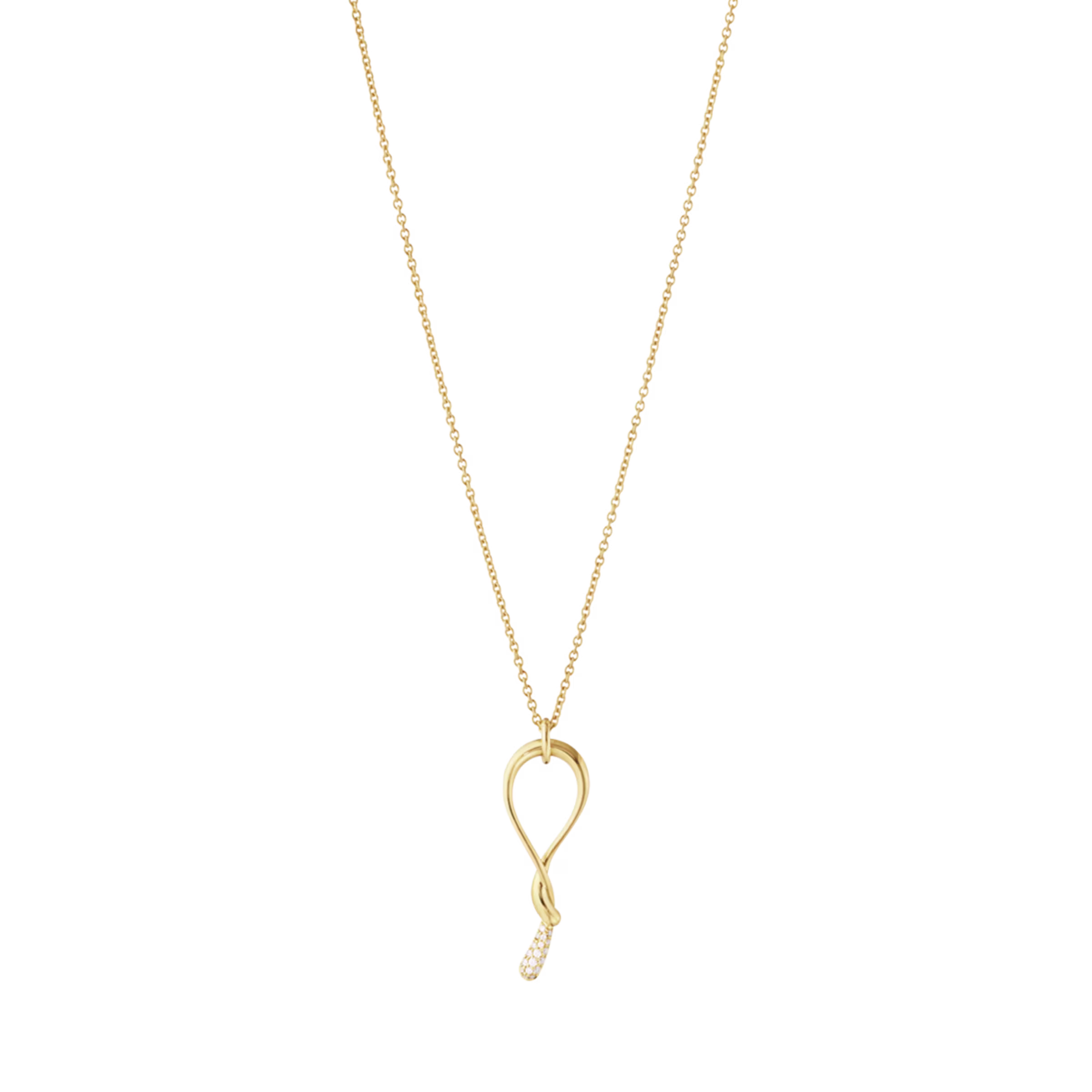 Georg Jensen “Mercy Swirl Pendant Gold 0,04 ct” – Halsband
