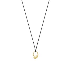 Georg Jensen “Mercy Gold Small Pendant On Cord” – Halsband
