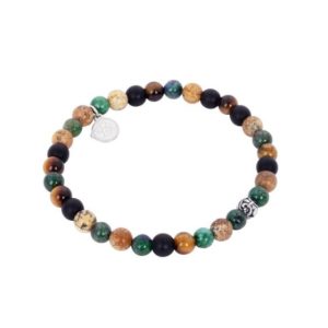 By Billgren “Beadsarmband, Multicolor, Blå/Beige/Grön” – Armband