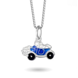 Halsband “Blå Bil” – Pia & Per