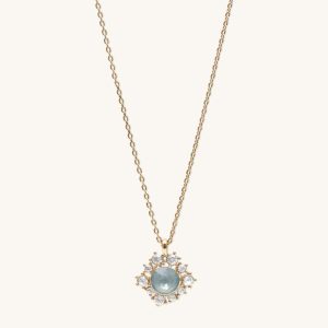 Halsband “Emily Pearl Necklace Agave/Ignite” Lily And Rose