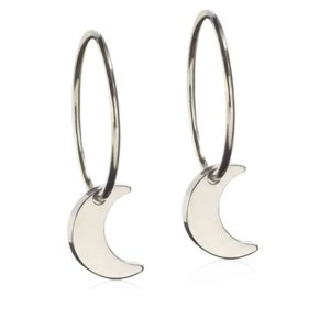Blomdahl “Ear Ring, Pendant Moon 8mm” -Örhängen