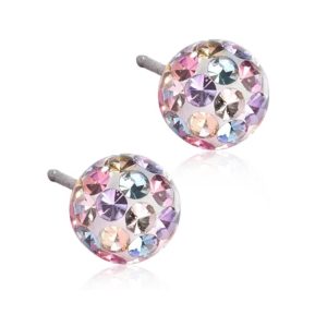 Blomdahl “Crystal Ball 6mm, Light fantasy” -Örhängen