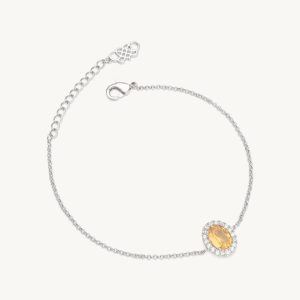 Lily And Rose”Miss Luna Golden Brown topaz”Gold” Armband