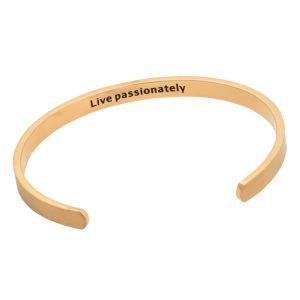 By Billgren” Armband Live passionately Guld” – Armband