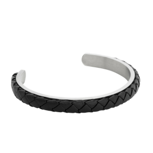 By Billgren”Stålarmband Läder/Svart” – Armband