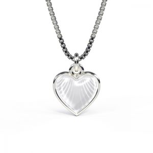 Pia&Per “Vitt Hjärta” – Halsband