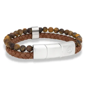 By Billgren “Leander Brunt Läderarmband”- Armband