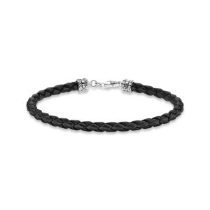 Armband “Svart Flätat” – Thomas Sabo-17 cm