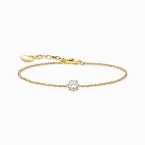 Thomas Sabo “Armband med vit sten cz Guld” Armband