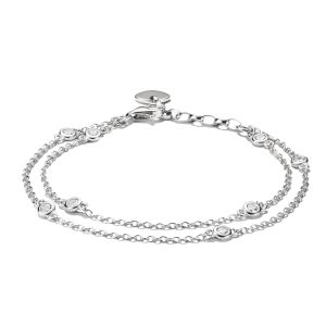 Thomas Sabo “Elyndra Dubbelradigt Armband Zirconia Silver” – Armband