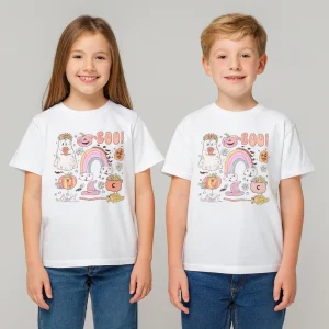 Boo! – Gullig Halloween t-shirt för barn