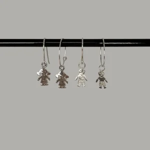 Barnen - silverörhängen