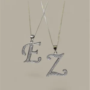 Berlock - Stora Bokstäver med Zirkoner