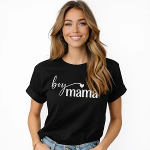 Boy Mama T-shirt – För Stolta Mammor till Pojkar
