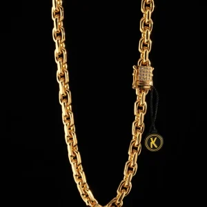 Ankarlänk Halsband 8mm - 18K Guldpläterad