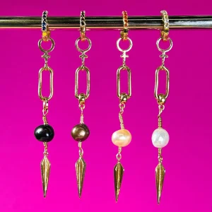 2.0 Långa Venus Pärlörhängen