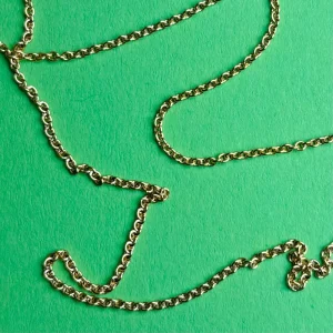 Halskedja - Guldpläterad ankarkedja