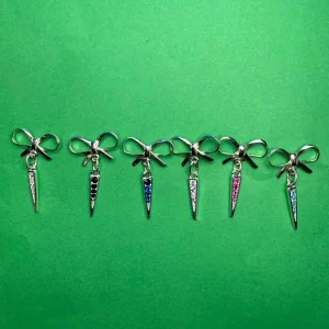 Rosett med Zirkontagg- Örhängen