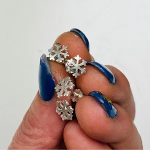 Stiftörhänge - Snöflinga