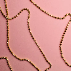 Kedja - 2mm Guldpläterad kulkedja