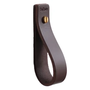 M1-läderknoppar - Mörkbrun