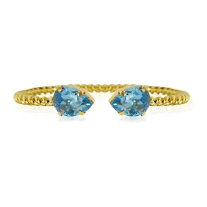 Armband “Mini Drop Bracelet Gold / Aquamarine” -Caroline Svedbom