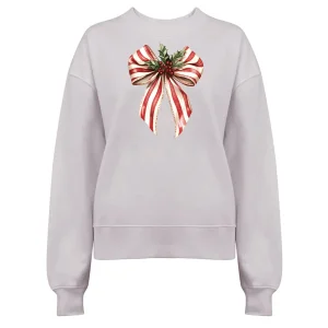 Jultröja med Polkagris Rosett och Mistletoe – En Söt Jullook