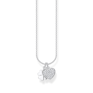 Thomas Sabo “Klöver & Glittrande hjärta” – Halsband
