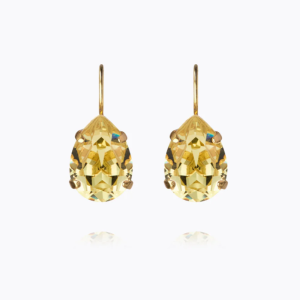 Caroline Svedbom  “Mini Drop Clasp Earrings Gold Dark Jonquil” – Örhängen