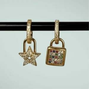 Starlock - guldörhänge