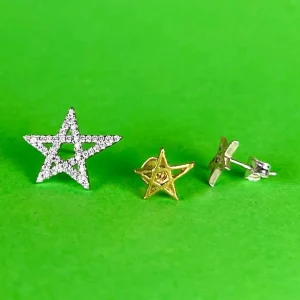 Stiftörhänge - Ojämna Stjärnor