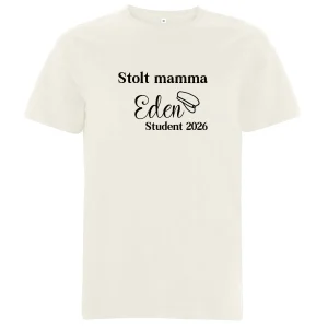 Stolt [titel] – Student med namn – Unisex T-shirt