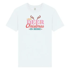 Ohh Deer Christmas Is Here Jul T-shirt Unisex