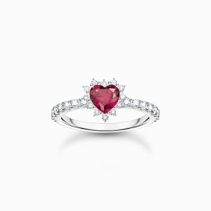 Thomas Sabo “Romance Red Heart Silver” – Ring