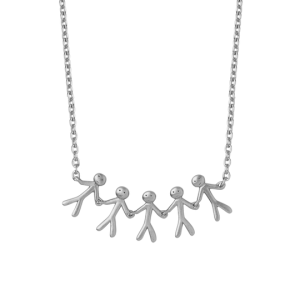 Halsband “Together Family 5 Silver”